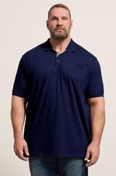 D555 Navy Blue Basic Polo Shirt | BadRhino 3