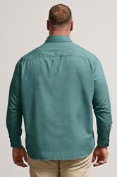BadRhino Big & Tall Blue Long Sleeve Oxford Shirt | BadRhino 3