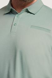 BadRhino Big & Tall Green Textured Polo Shirt | BadRhino 5