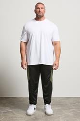 D555 Big & Tall Black Dry Wear Panel Joggers | BadRhino 2