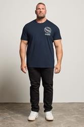 BadRhino Big & Tall 3 PACK Black & Navy Blue Worldwide Graphic T-Shirts | BadRhino 3