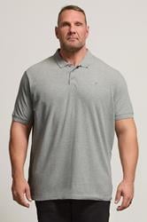 BadRhino Grey Marl Essential Polo Shirt | BadRhino 2