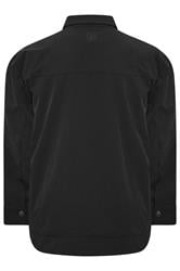 D555 Big & Tall Black Couture Stretch Zip Through Jacket | BadRhino 2