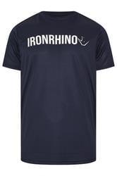 IronRhino Big & Tall Navy Blue Branded Performance T-Shirt