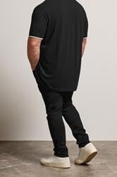 BadRhino Big & Tall Black Tapered Fit Stretch Jeans | BadRhino 3