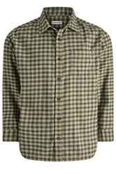 JACK & JONES Big & Tall Olive Green Check Shirt | BadRhino 1