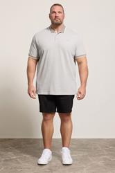 BadRhino Big & Tall Beige Brown Birdseye Polo Shirt | BadRhino 2