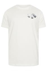 BadRhino Big & Tall Off-White Military Dog Tag Graphic T-Shirt | BadRhino 3