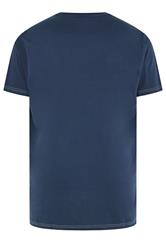 KAM Big & Tall Navy Blue 'Greystone' Graphic Print T-Shirt | BadRhino 2