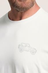 BadRhino White Extra Long 'Forever Off-Roader' Tee | BadRhino 5