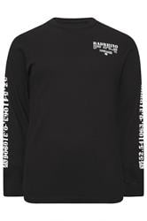 BadRhino Big & Tall Black Military Waffle Texture Long sleeve T-Shirt | BadRhino 1