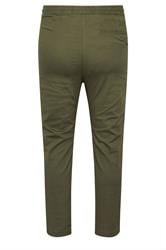 BadRhino Big & Tall Olive Green Elasticated Waist Chinos | BadRhino 2