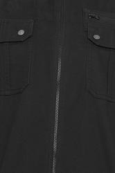 BadRhino Big & Tall Black Cotton Zip Through Jacket | BadRhino 3