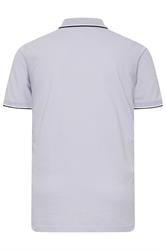 BadRhino Big & Tall Light Purple Tipped Polo Shirt | BadRhino 2