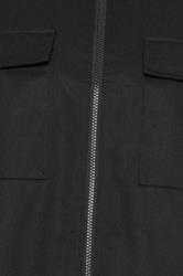 BadRhino Big & Tall Khaki Green Military Zip Through Overshirt | BadRhino 4