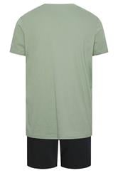JACK & JONES Big & Tall Green T-Shirt & Shorts Set  5