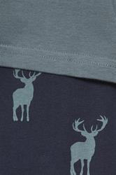 BadRhino Big & Tall Navy & Storm Blue Stag Pyjama Set | BadRhino 4