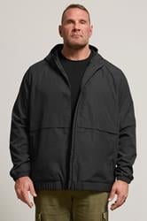 BadRhino Big & Tall Black Ripstop Zip Through Jacket | BadRhino 1