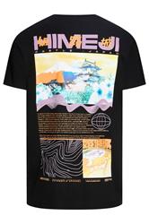 JACK & JONES Big & Tall Black Japanese Graphic T-Shirt | BadRhino 2