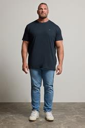 BadRhino Big & Tall Navy Extra Long Core T-Shirt | BadRhino 2