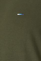 BadRhino Big & Tall Olive Green Extra Long Pique Ringer T-Shirt | BadRhino 6