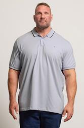 BadRhino Big & Tall Light Purple Tipped Polo Shirt | BadRhino 1