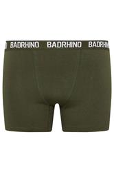 BadRhino 5 PACK Navy Blue/Grey/Green/Burnt Red/Black Boxers | BadRhino 10