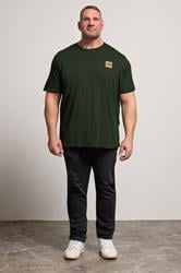 JACK & JONES Big & Tall Duffel Bag Green Logo T-Shirt | BadRhino 2