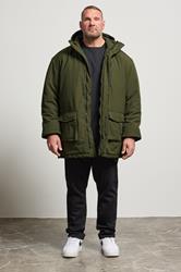KAM Big & Tall Khaki Green Softshell Jacket | BadRhino 3