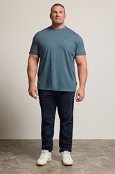 BadRhino Big & Tall Petrol Blue Core T-Shirt | BadRhino 2