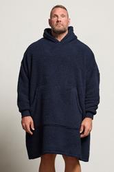 BadRhino Big & Tall Navy Blue Blanket Hoodie | BadRhino 1