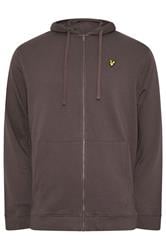 LYLE & SCOTT Big & Tall Brown Zip Through Hoodie | BadRhino 1
