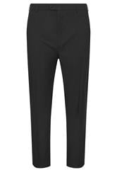 D555 Big & Tall Black Stretch Formal Trousers