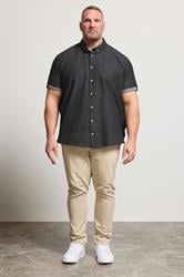 BadRhino Big & Tall Black Short Sleeve Slub Shirt | BadRhino 2