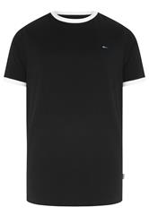 BadRhino Big & Tall Black Extra Long Ringer T-Shirt | BadRhino 5