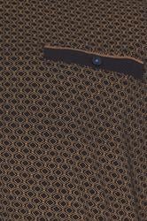 D555 Big & Tall Black Jacquard Polo Shirt | BadRhino 3