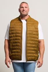 BadRhino Big & Tall Brown Puffer Gilet | BadRhino 1
