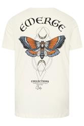 JACK & JONES Big & Tall Antique White Graphic T-Shirt | BadRhino 2
