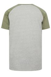 BadRhino Big & Tall Green & Grey Raglan T-Shirt | BadRhino 2