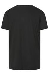 FIRETRAP Big & Tall Black Hawke Print T-Shirt | BadRhino 2