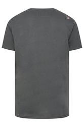 D555 Big & Tall Charcoal Grey Gorilla Biker Print T-Shirt | BadRhino 4