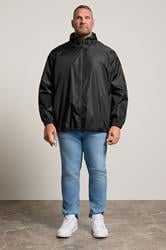 BadRhino Big & Tall Black Pac a Mac Hooded Jacket | BadRhino 1