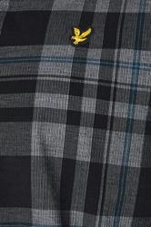 LYLE & SCOTT Big & Tall Black & White Check Shirt | BadRhino 3