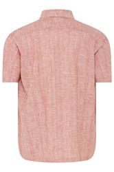 BadRhino Big & Tall Coral Pink Textured Stripe Shirt | BadRhino 7