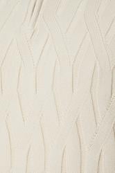BadRhino Big & Tall Marshmallow Cream Cable Knit Quarter Zip Jumper | BadRhino 7