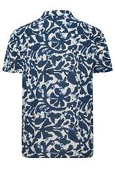 JACK & JONES Big & Tall Blue Sun Print Resort Shirt