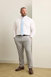 BadRhino Tailoring Big & Tall Grey Plain Suit Trousers | BadRhino 3