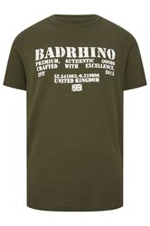 BadRhino Big & Tall Khaki Green Military Waffle Texture T-Shirt | BadRhino 7