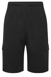 KAM Big & Tall Black Jersey Cargo Shorts
