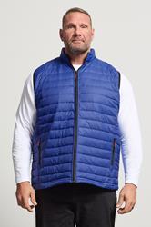 KAM Big & Tall Royal Blue Puffer Gilet | BadRhino 1